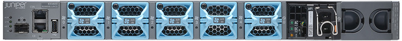 Switch Juniper EX4600-40F-AFI 24 SFP+/SFP ports, 4 QSFP+ ports, 2 expansion slots, redundant fans, 2 AC power supplies