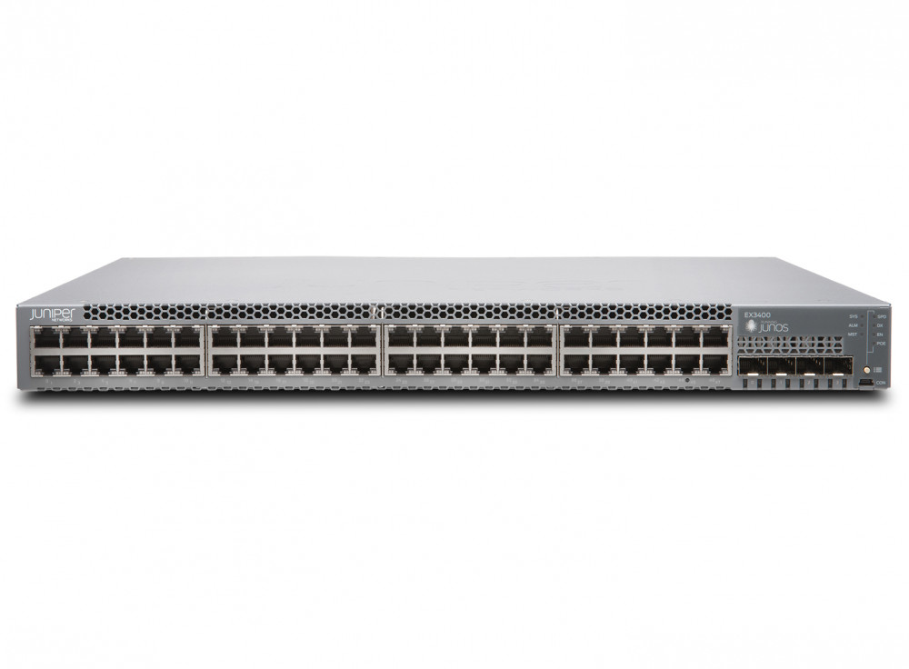 Juniper EX340048P 48port 4 SFP+ and 2 QSFP+, PoE+ Uplink Ports chính hãng